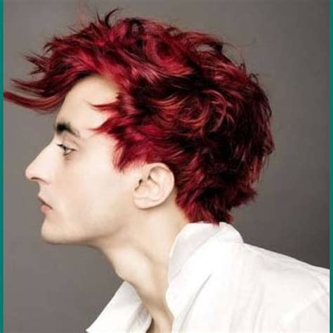 burgundy hair color boy|More.